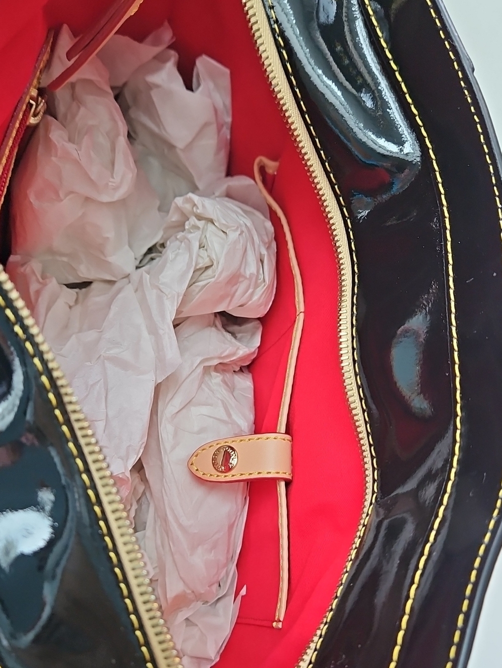 Dooney & Bourke Black & (Off) White Patent Leather Lexington Shopper - Picture 10 of 16